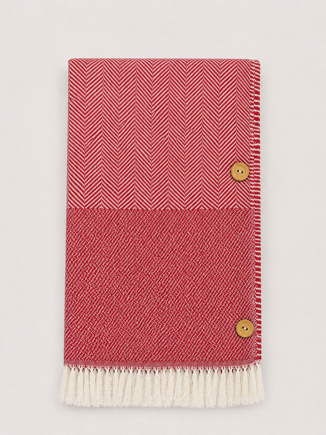 Beach Towel with Wooden Buttons
