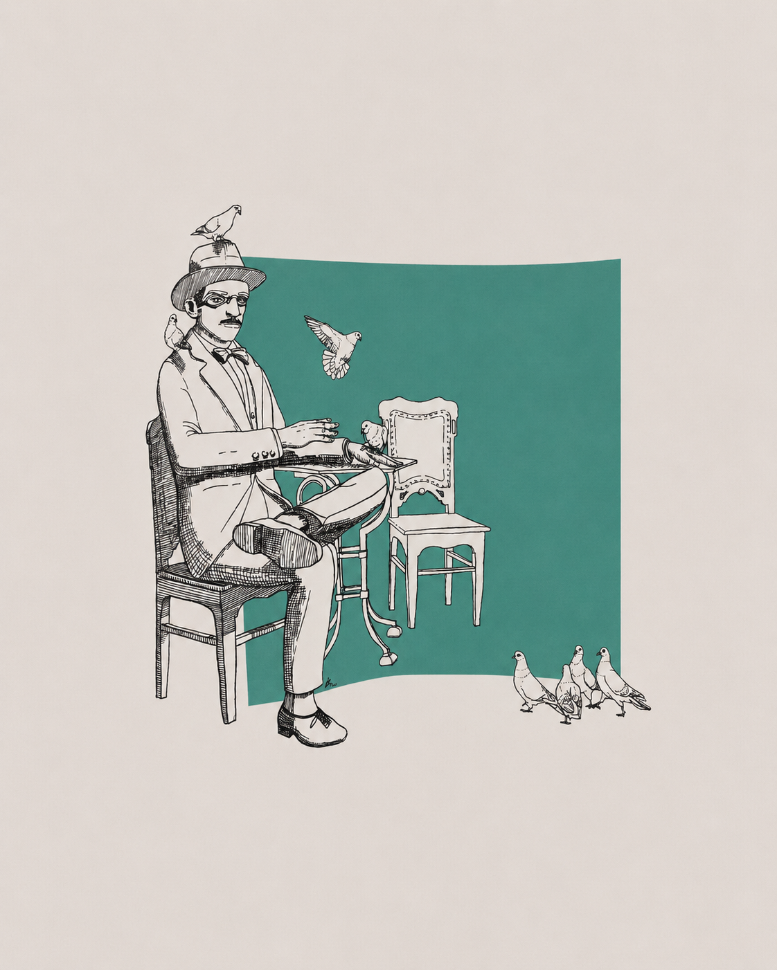 T-Shirt de Algodão Fernando Pessoa