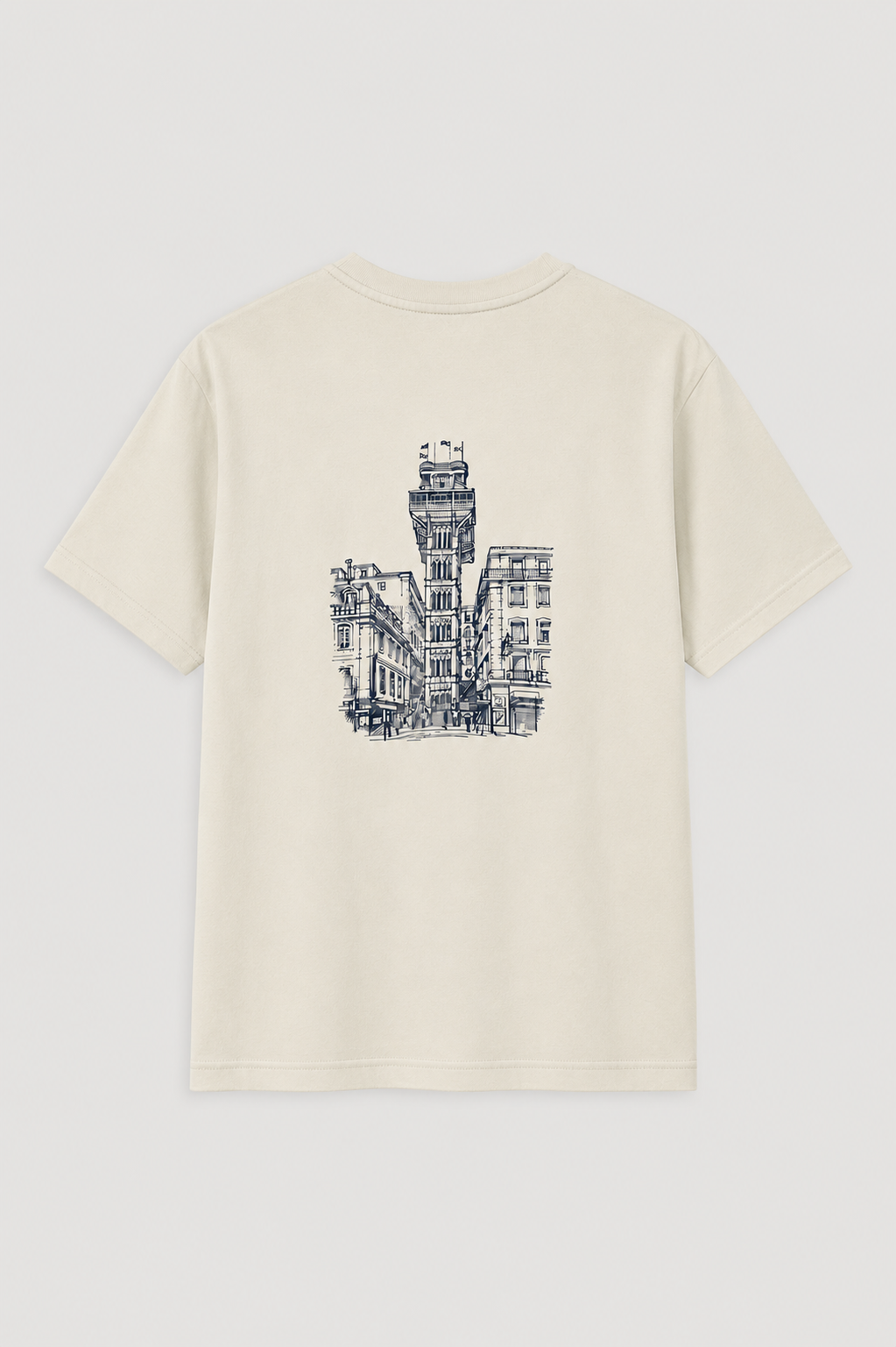 T-Shirt de Algodão Baixa-Chiado