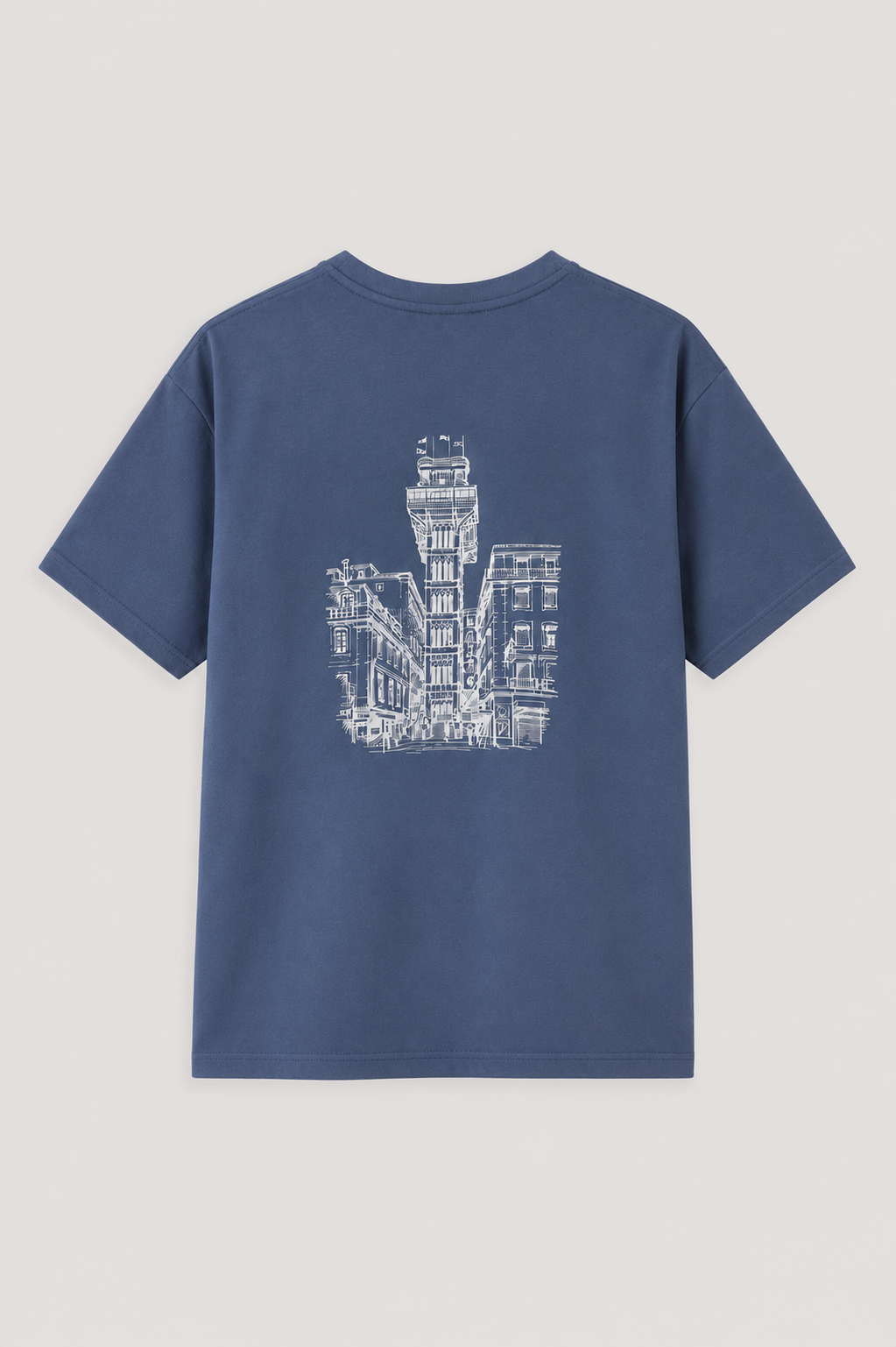 T-Shirt de Algodão Baixa-Chiado