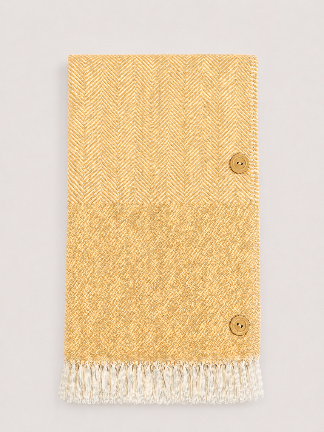 Beach Towel with Wooden Buttons