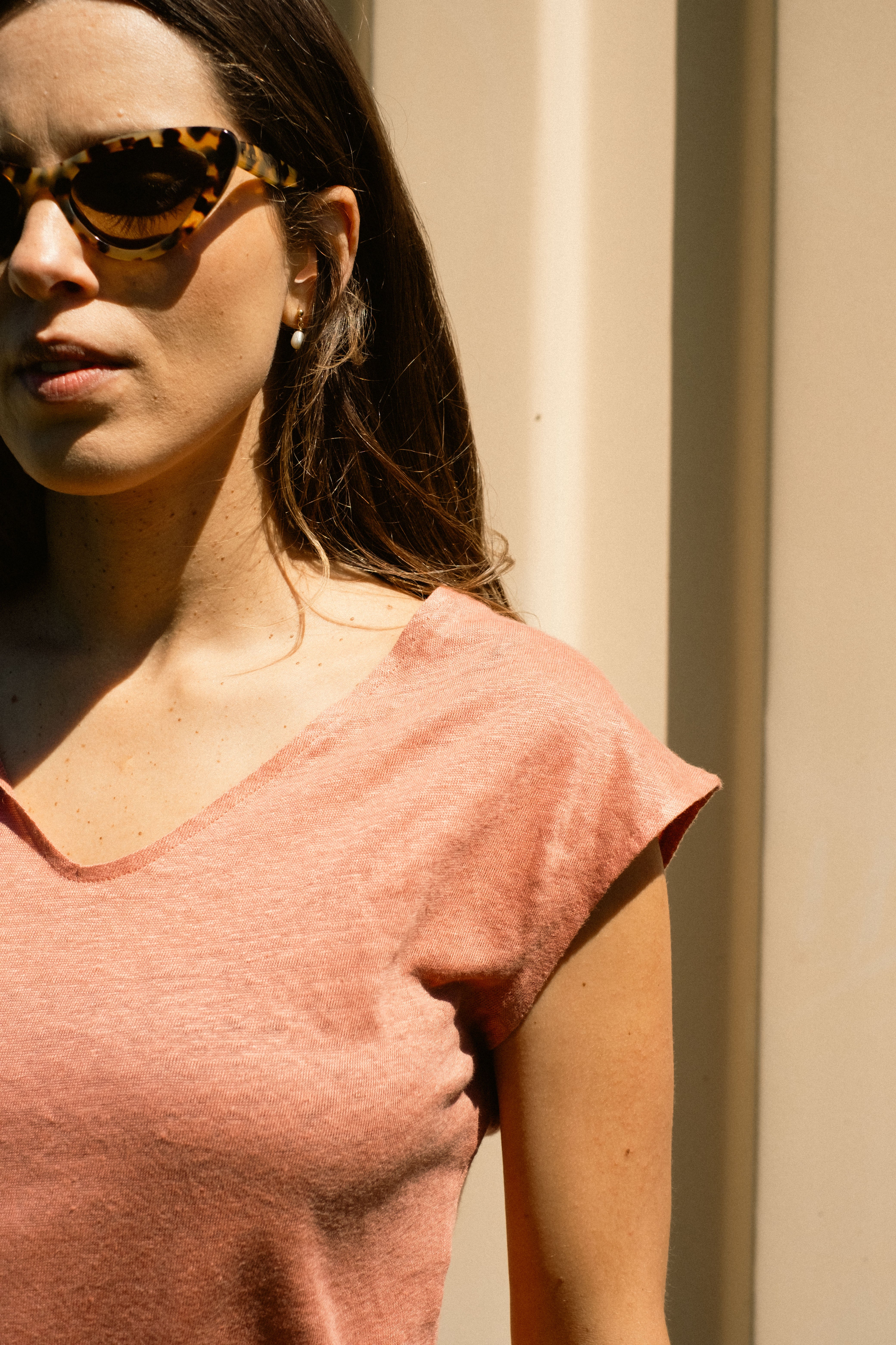 Sleeveless Linen Top