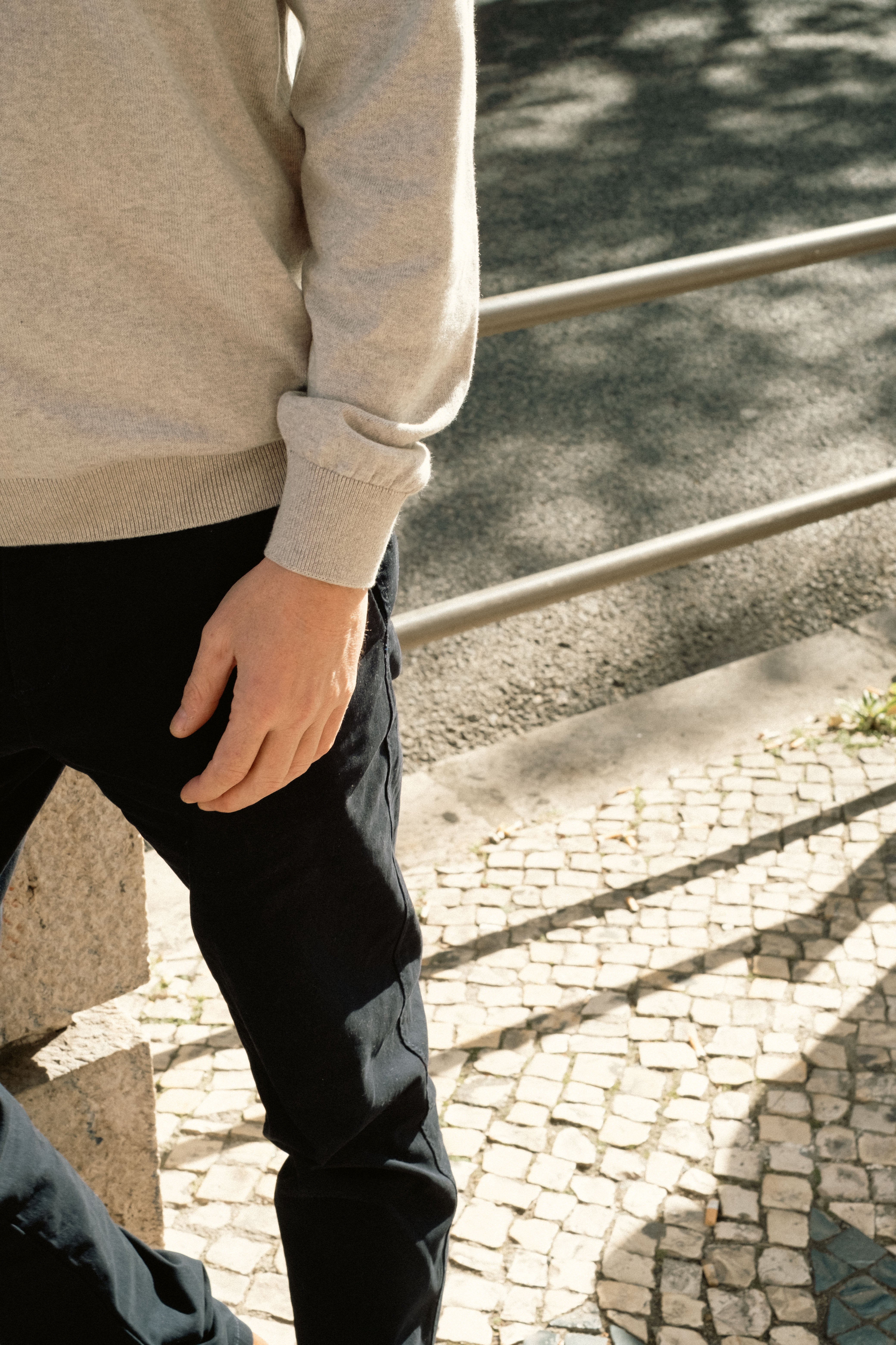 Cotton knit polo shirt