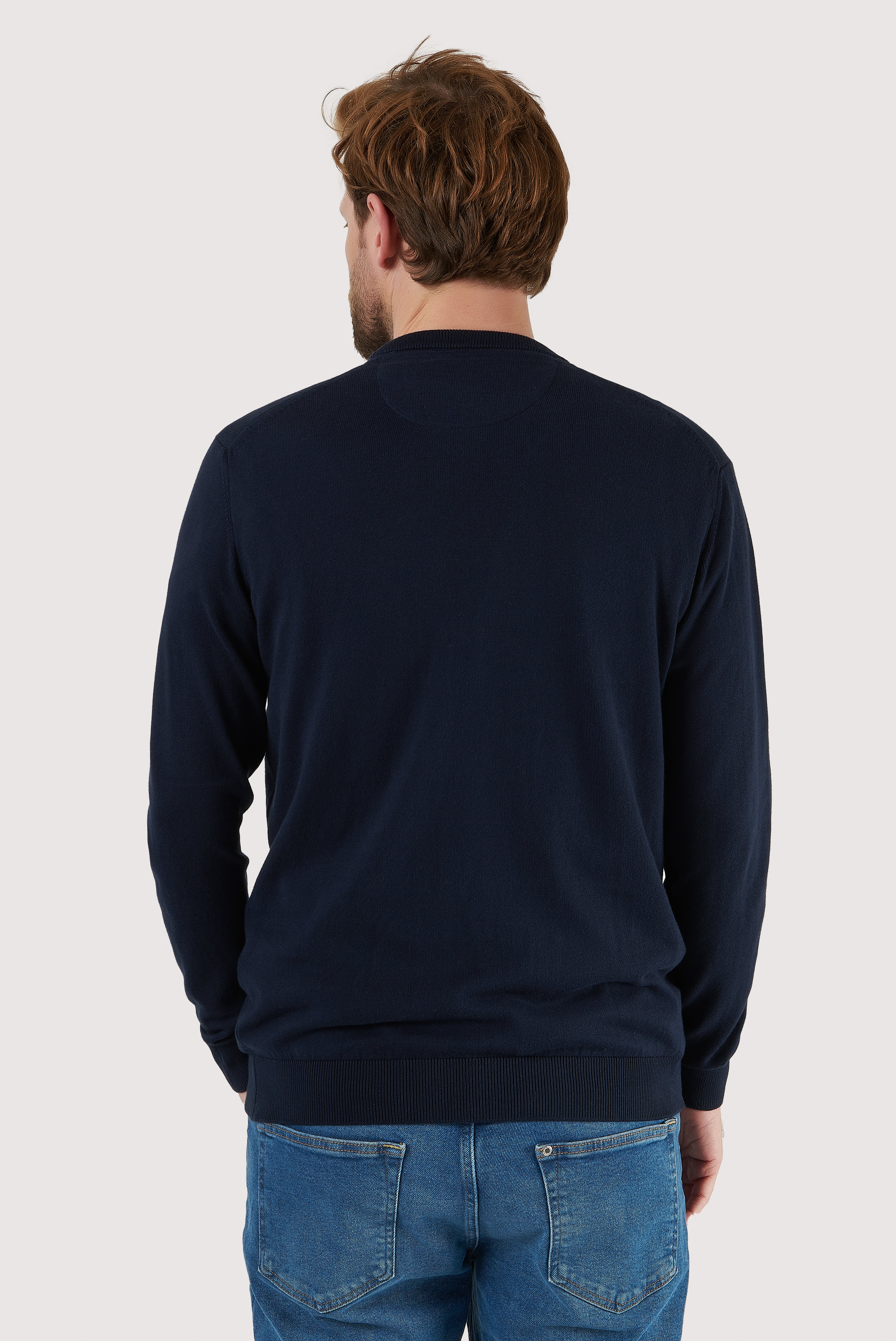 Classic Cotton Crew Neck Sweater
