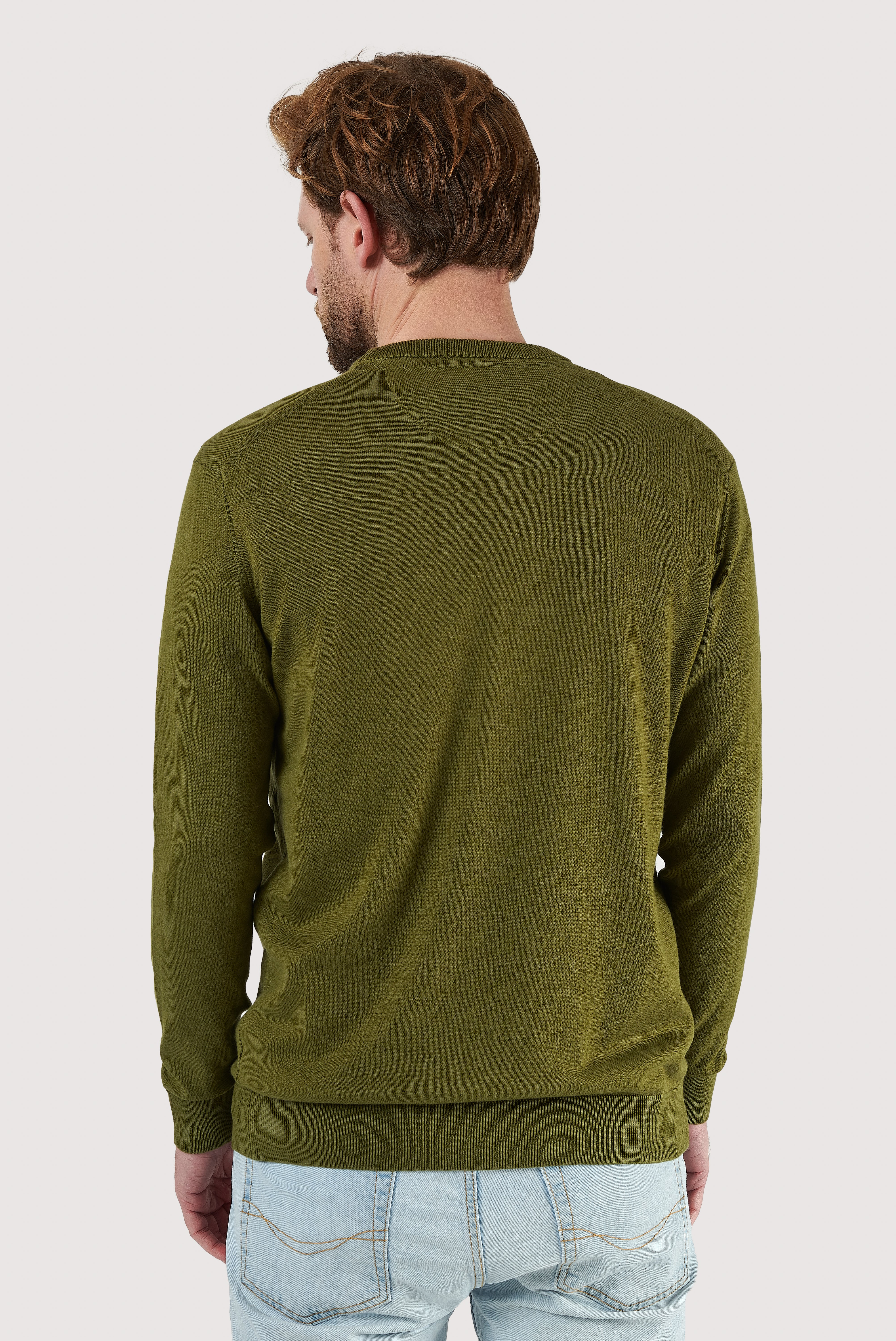 Classic Cotton Crew Neck Sweater