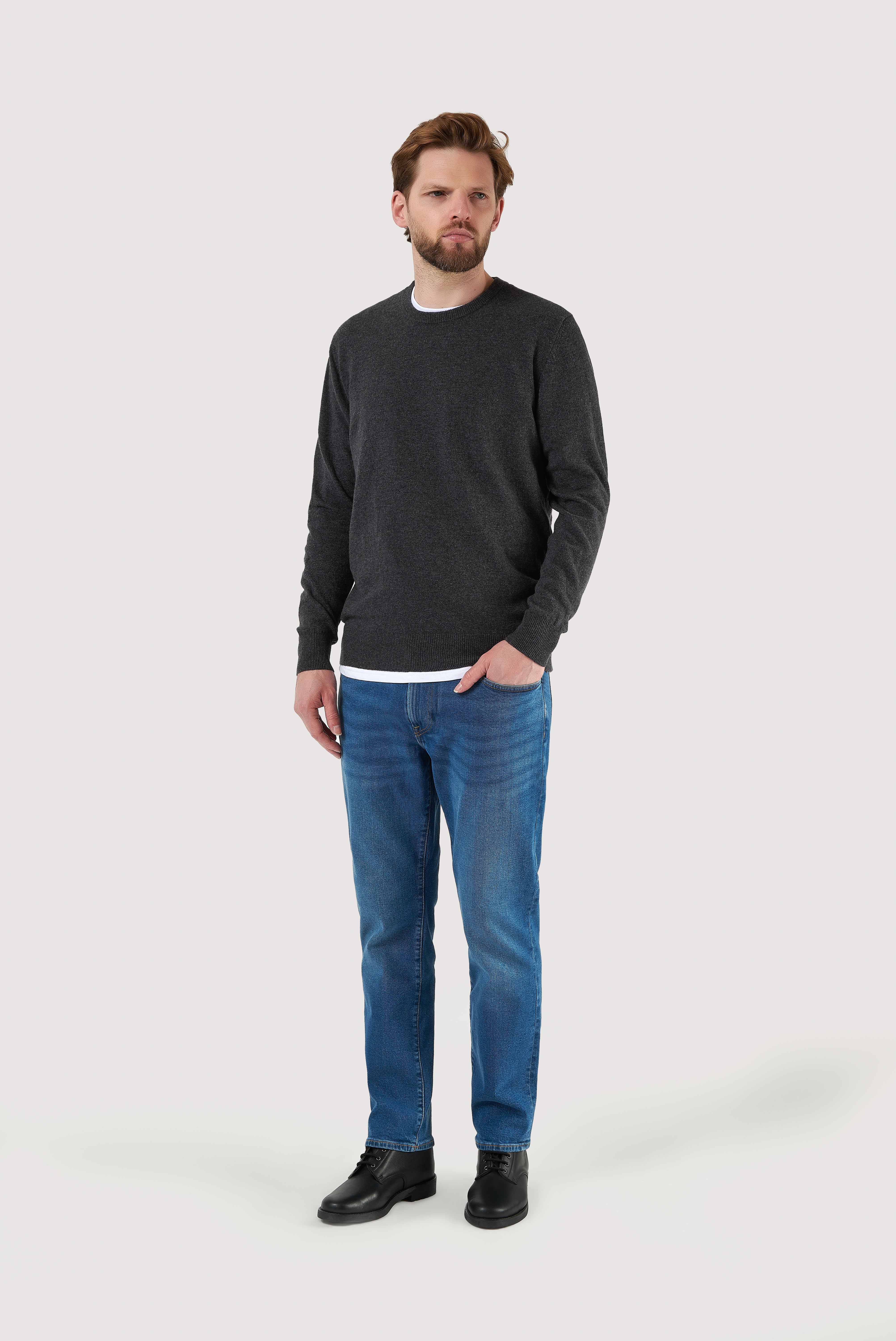 Classic Lambswool Crew-Neck Sweater