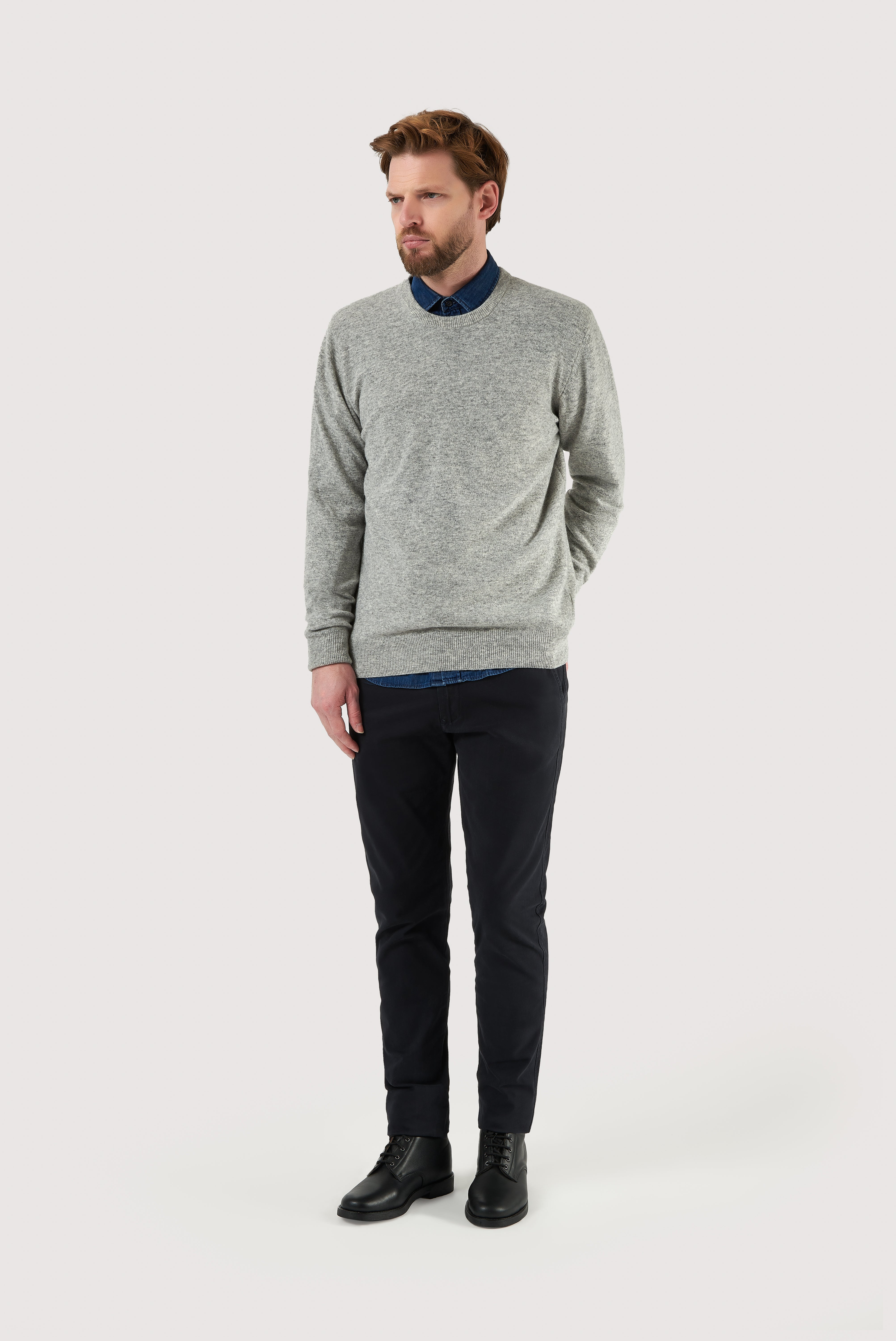Classic Lambswool Crew-Neck Sweater
