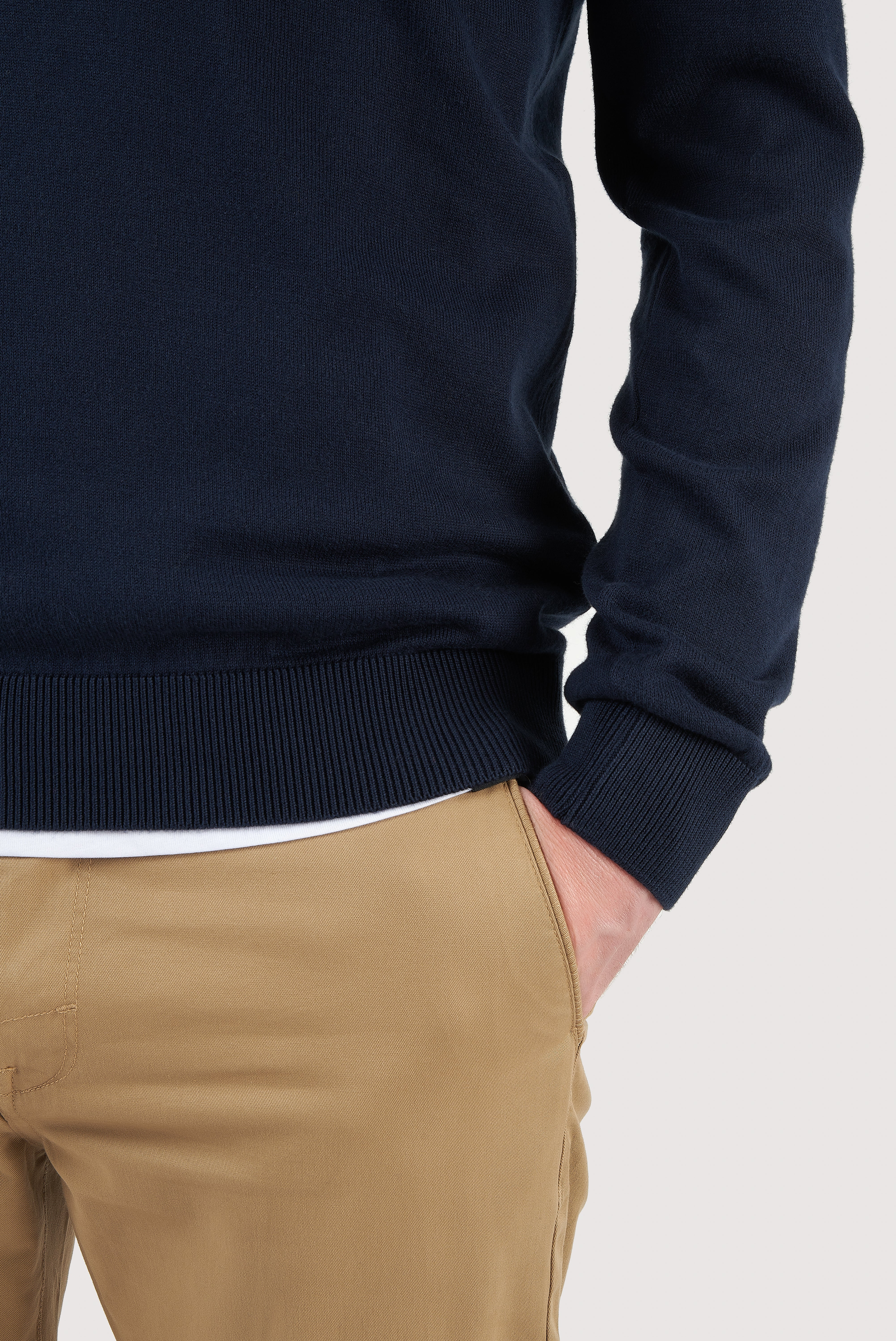 Classic Cotton V-Neck Sweater