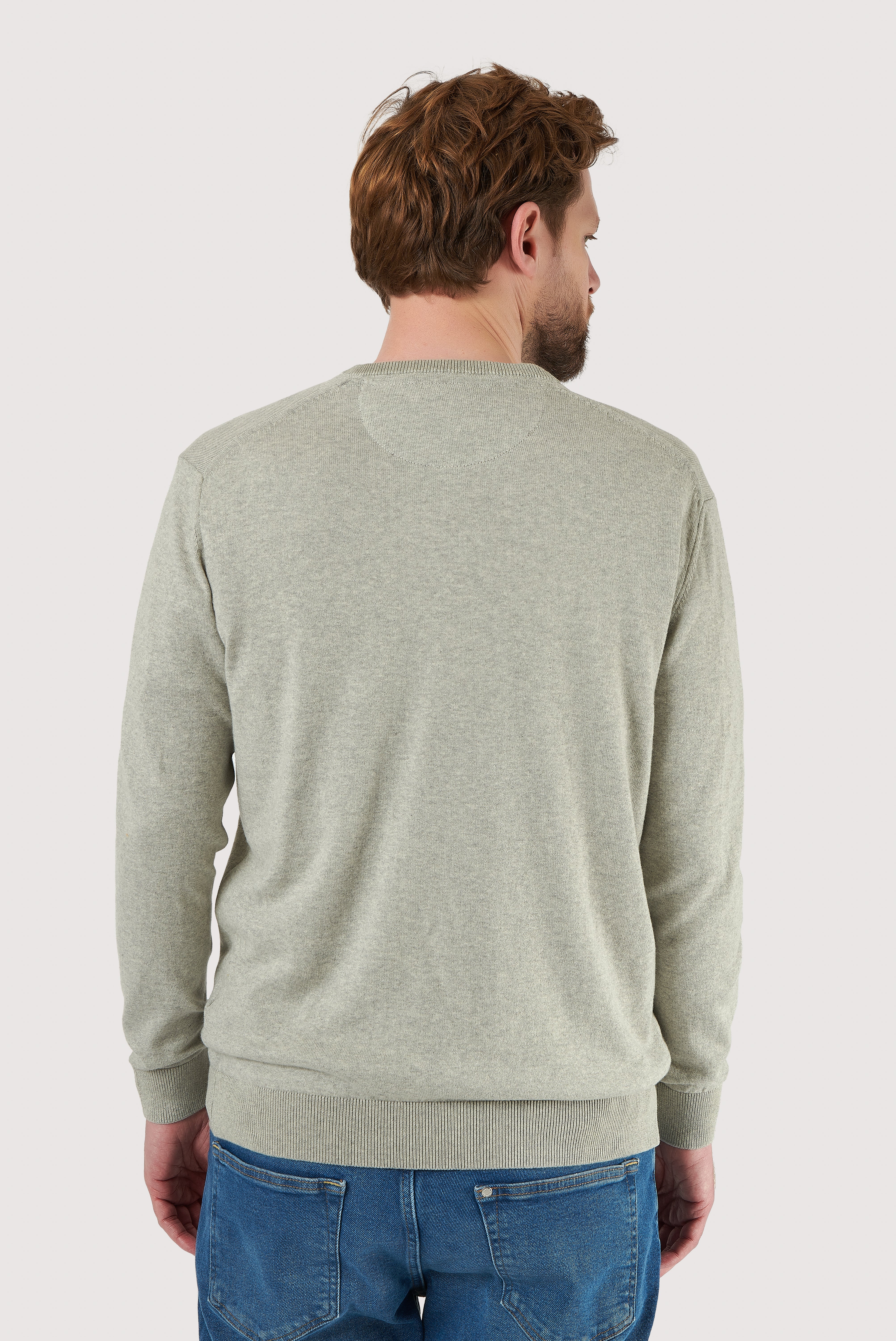 Classic Cotton V-Neck Sweater