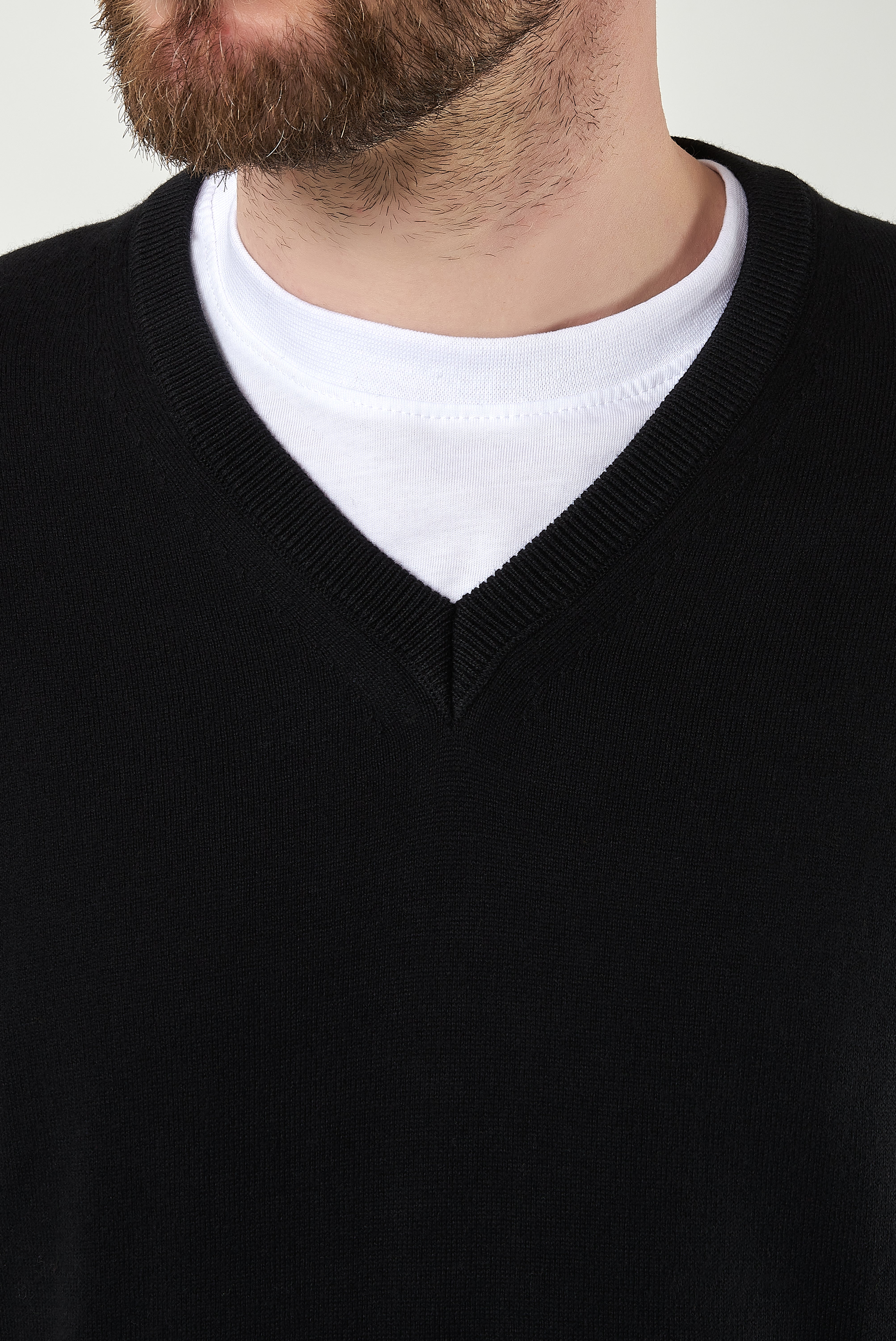 Classic Cotton V-Neck Sweater