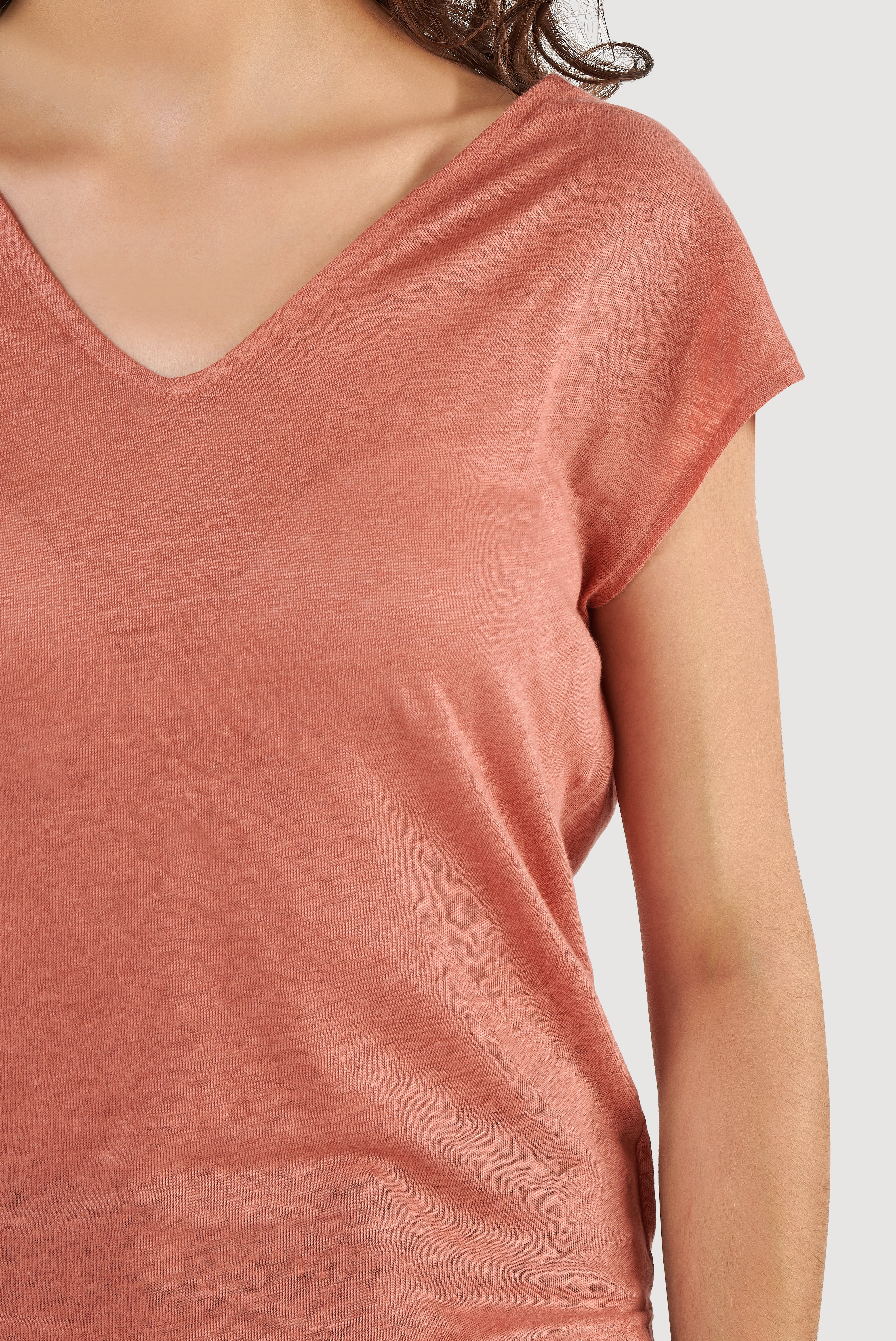 Sleeveless Linen Top