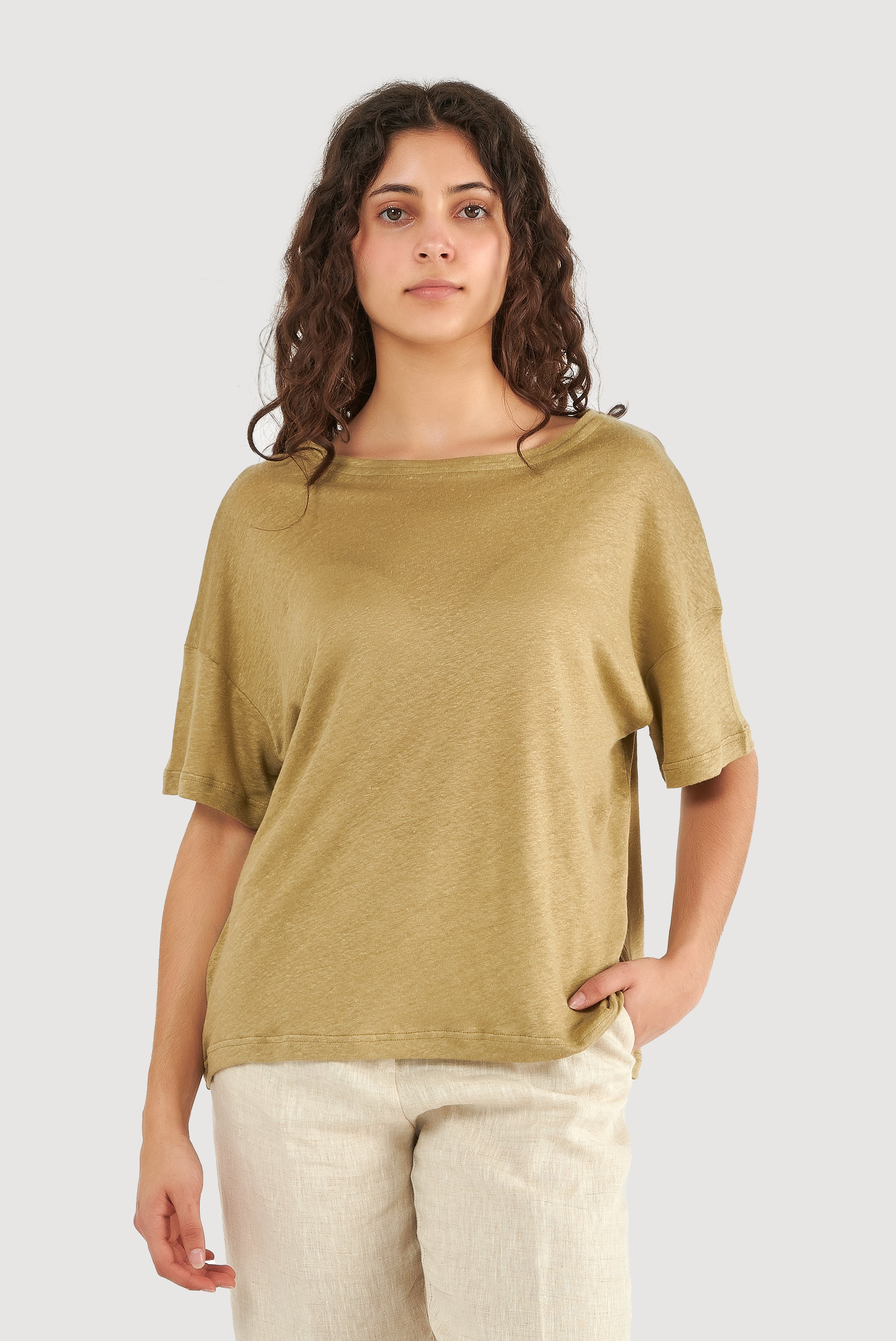 Oversized Linen Top