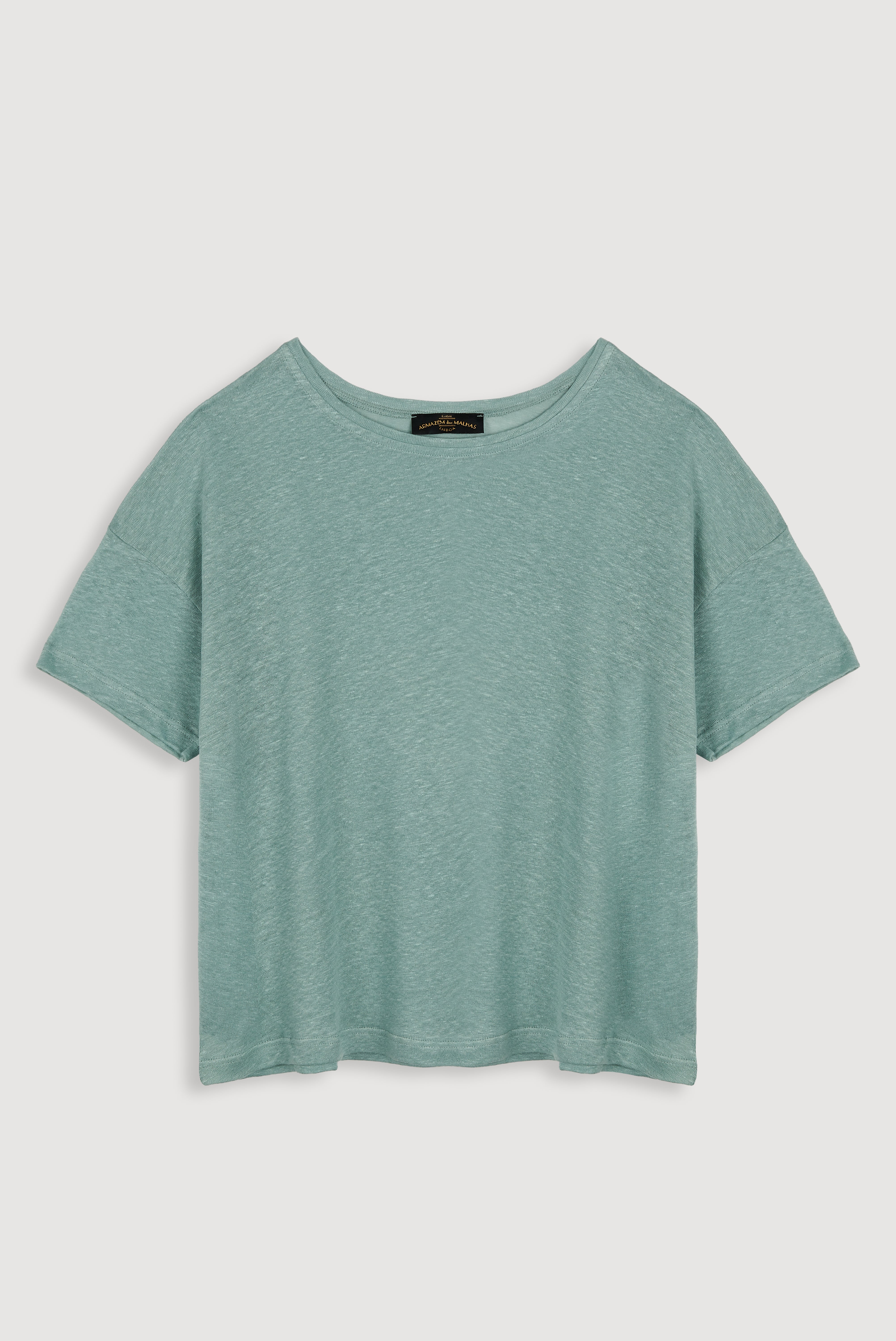 Top de linho oversized