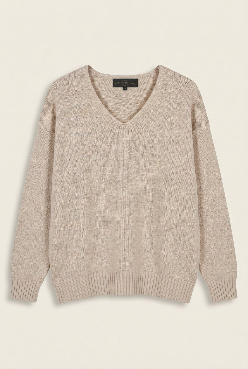 Camisola de Malha com Decote em V