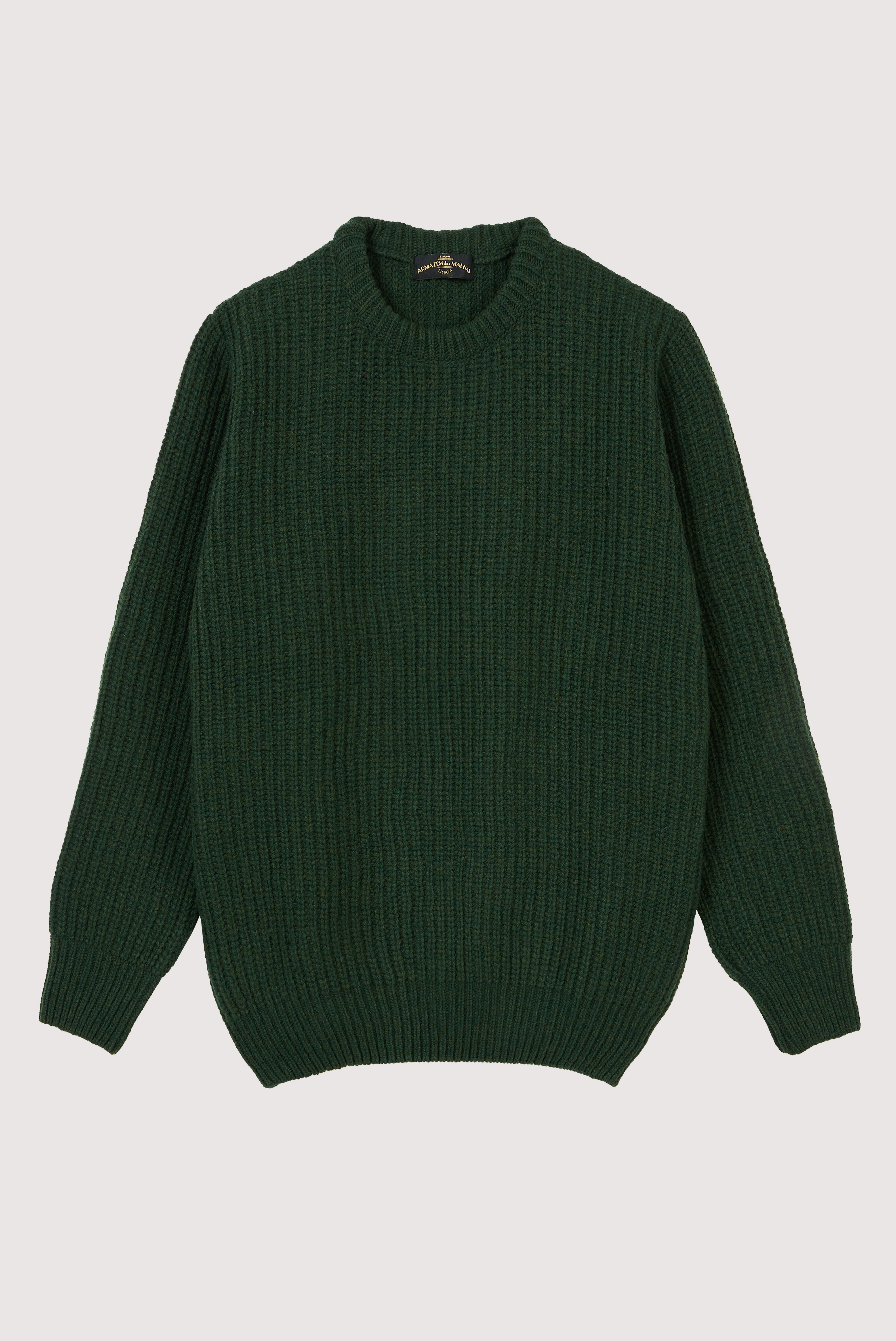 Camisola grossa de lã de cordeiro