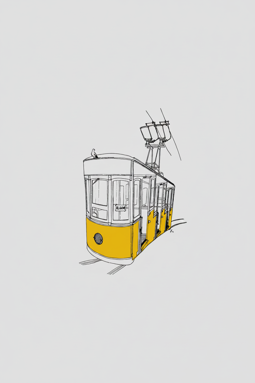 Ilustração Elétrico com fundo cinzento