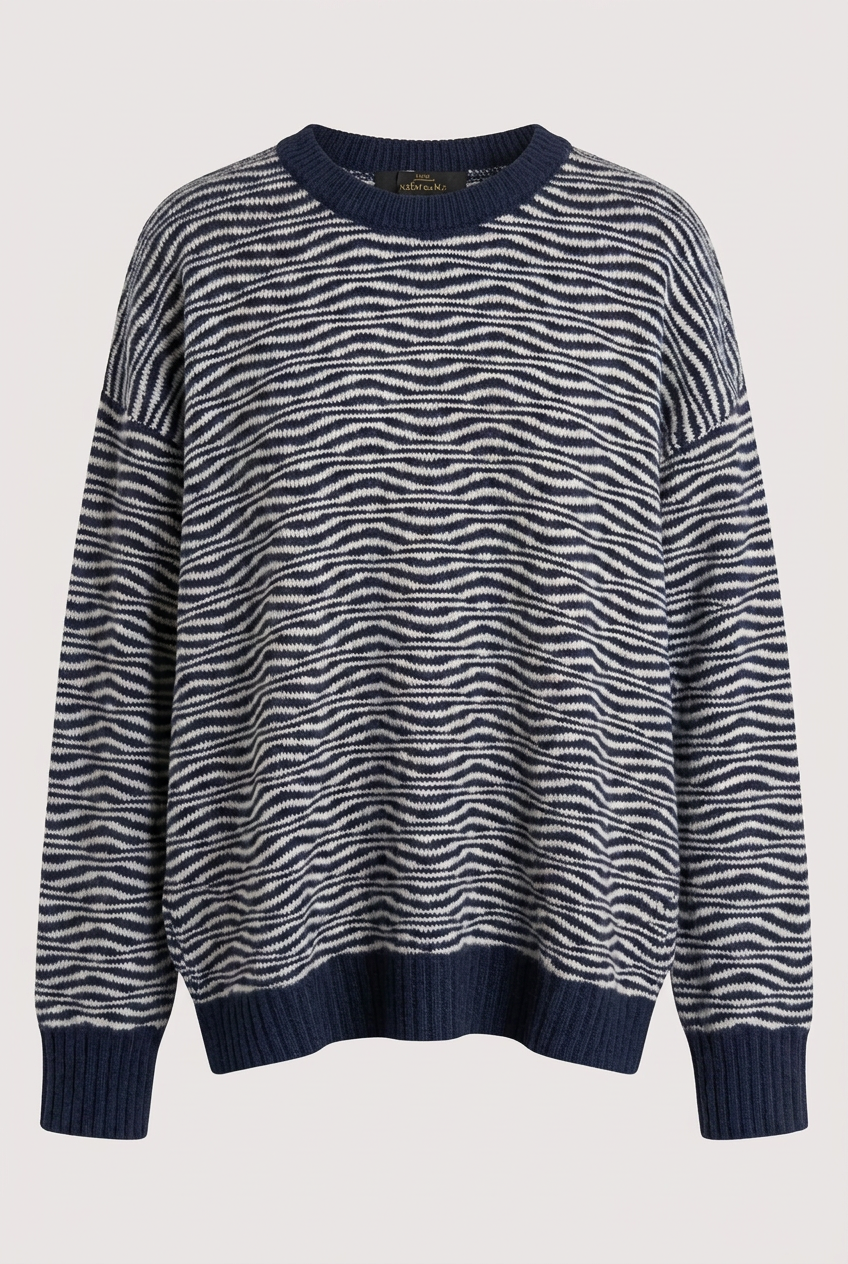 Camisola de Lã Texturada Atlântico