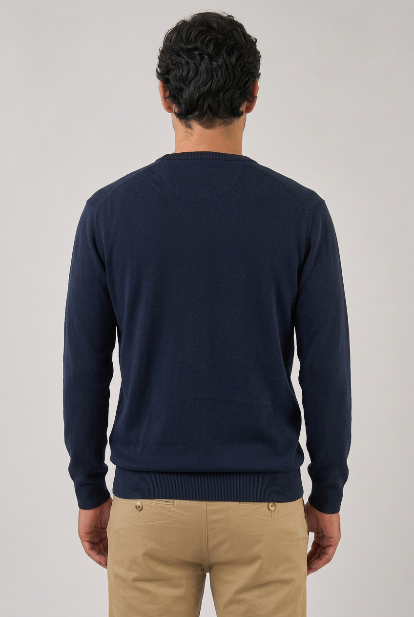 Classic Cotton Crew Neck Sweater